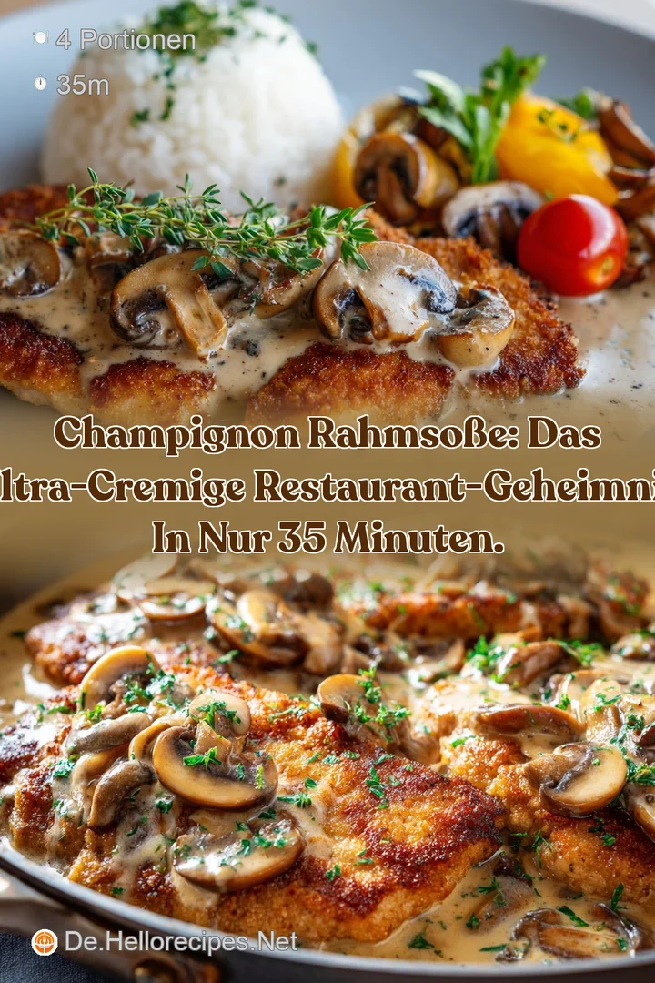 Champignon Rahmso&szlig;e: Das ultra-cremige Restaurant-Geheimnis in nur 35 Minuten.