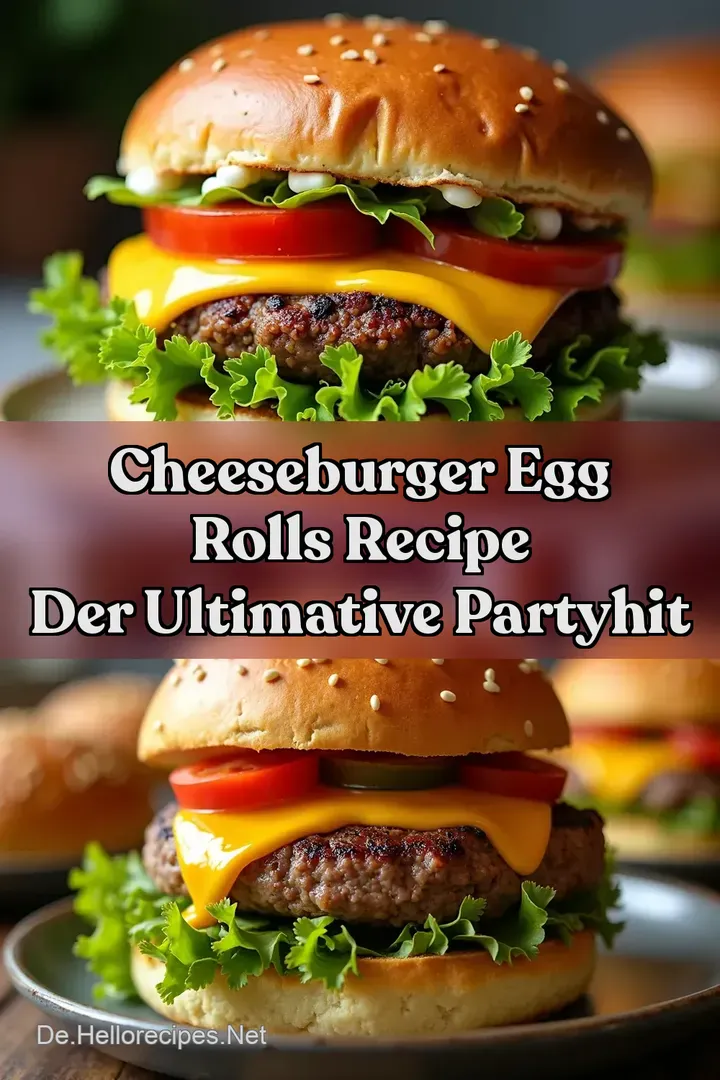 Cheeseburger Egg Rolls Recipe Der ultimative PartyHit