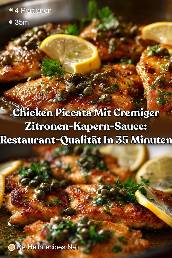 Chicken Piccata mit cremiger Zitronen-Kapern-Sauce: Restaurant-Qualit&auml;t in 35 Minuten