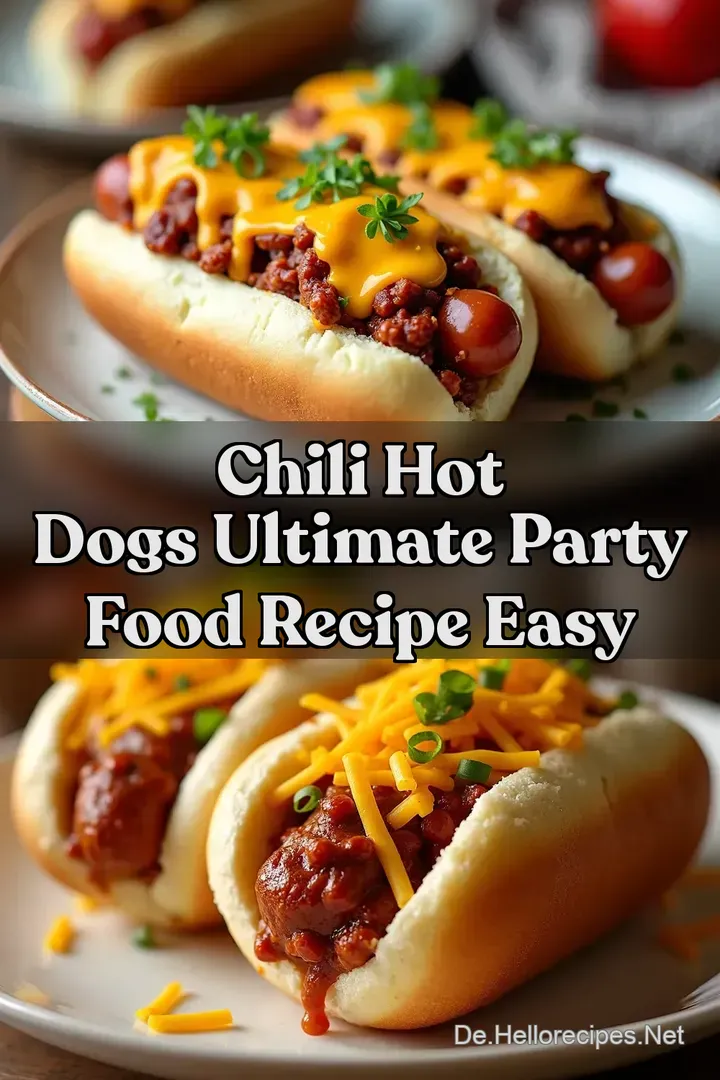 Chili Hot Dogs Ultimate Party Food Recipe easy