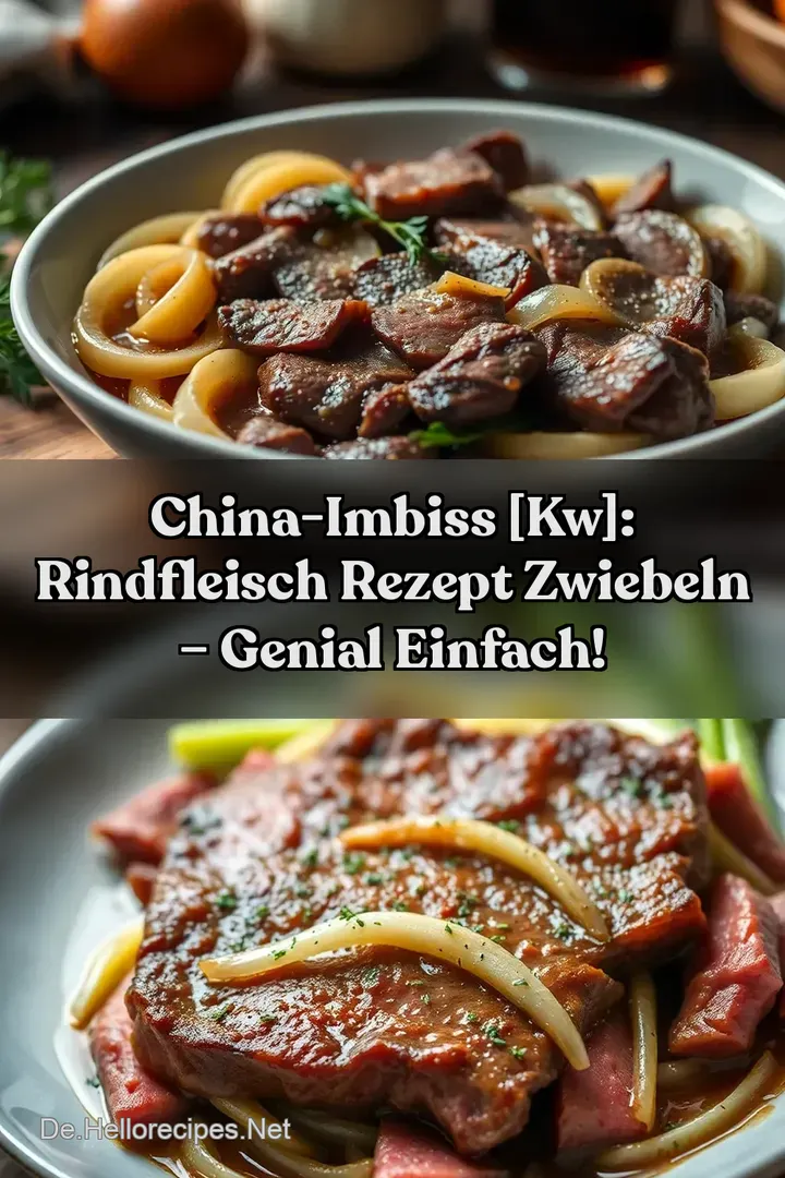 China-Imbiss [kw]: Rindfleisch Rezept Zwiebeln – Genial Einfach!