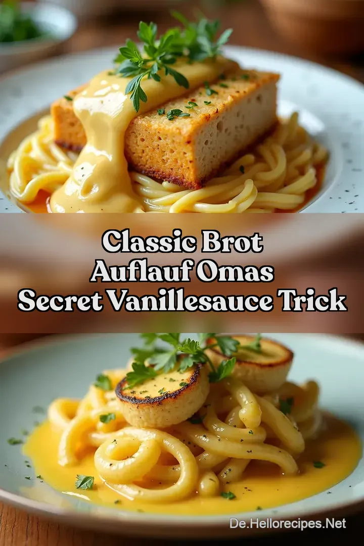 Classic Brot Auflauf Omas Secret Vanillesauce Trick