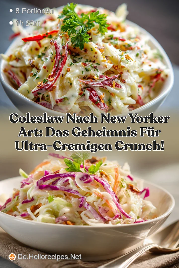 Coleslaw nach New Yorker Art: Das Geheimnis f&uuml;r ultra-cremigen Crunch!