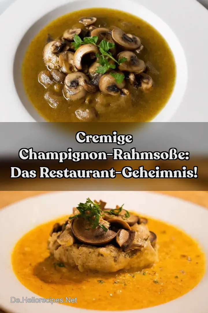 Cremige Champignon-Rahmsoße: Das Restaurant-Geheimnis!