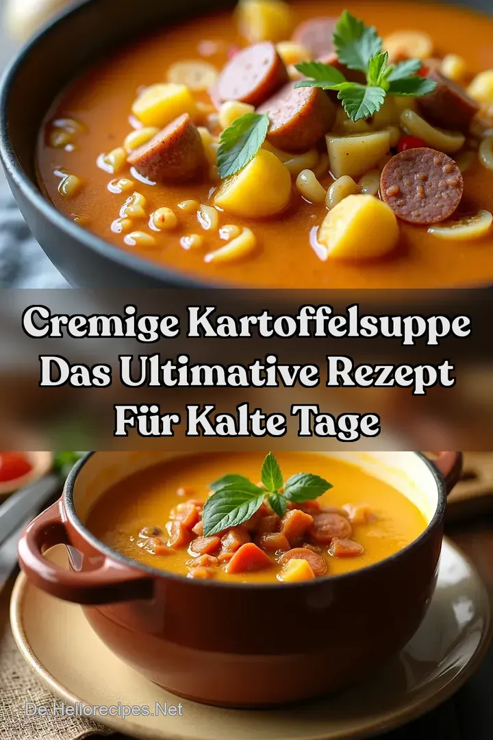 Cremige Kartoffelsuppe Das ultimative Rezept f&uuml;r kalte Tage