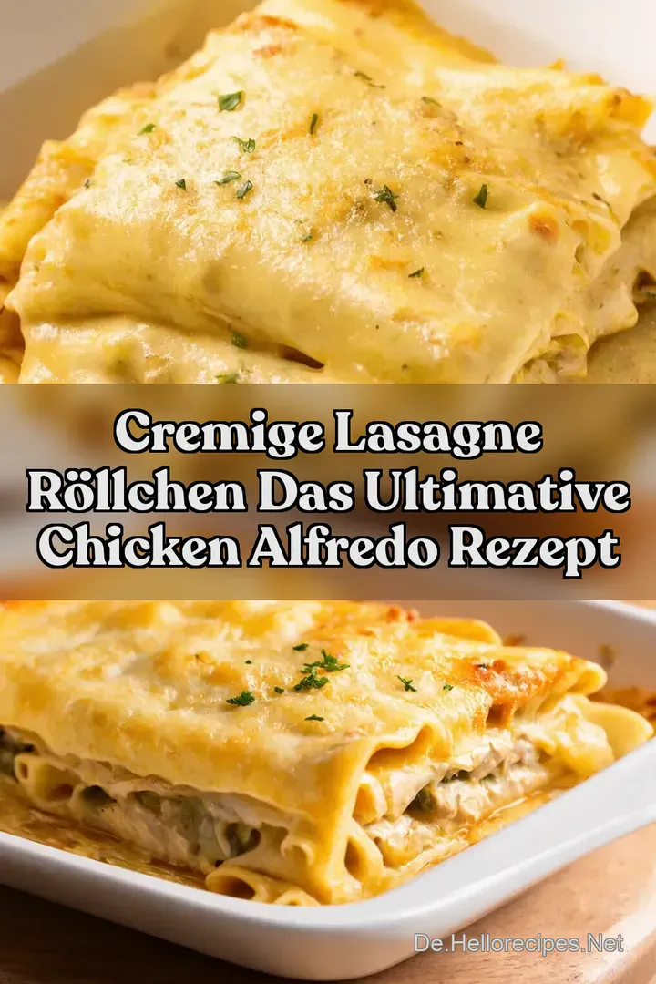 Cremige Lasagne R&ouml;llchen Das ultimative Chicken Alfredo Rezept