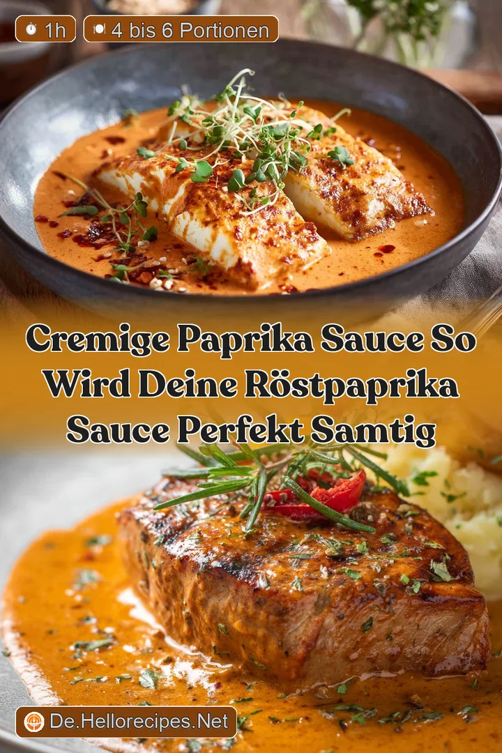 Cremige Paprika Sauce So wird deine R&ouml;stpaprika Sauce perfekt samtig