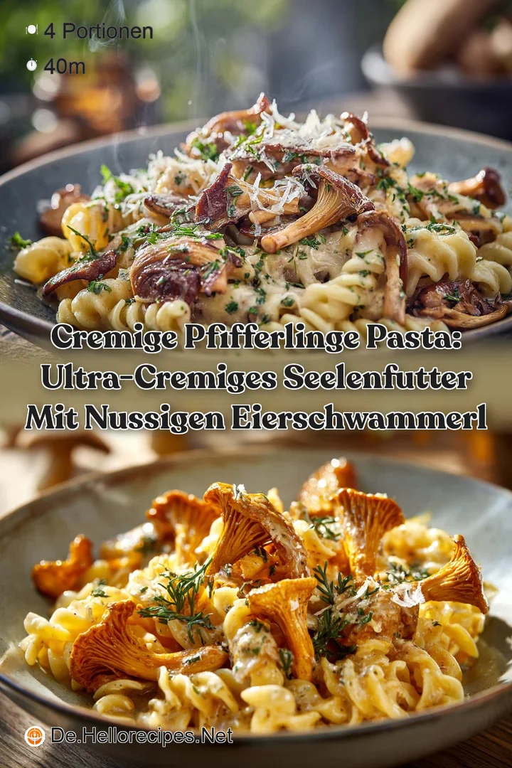 Cremige Pfifferlinge Pasta: Ultra-cremiges Seelenfutter mit nussigen Eierschwammerl