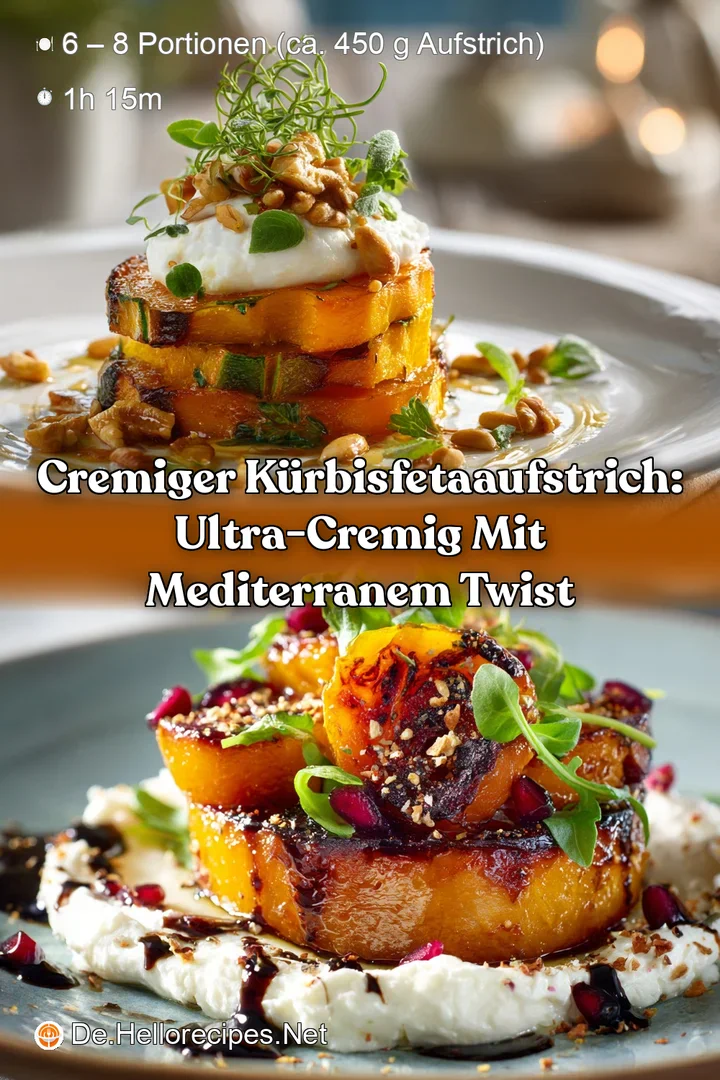 Cremiger K&uuml;rbisFetaAufstrich: Ultra-cremig mit mediterranem Twist