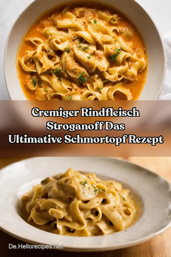Cremiger Rindfleisch Stroganoff Das ultimative Schmortopf Rezept