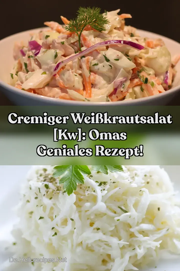 Cremiger Weißkrautsalat [kw]: Omas Geniales Rezept!