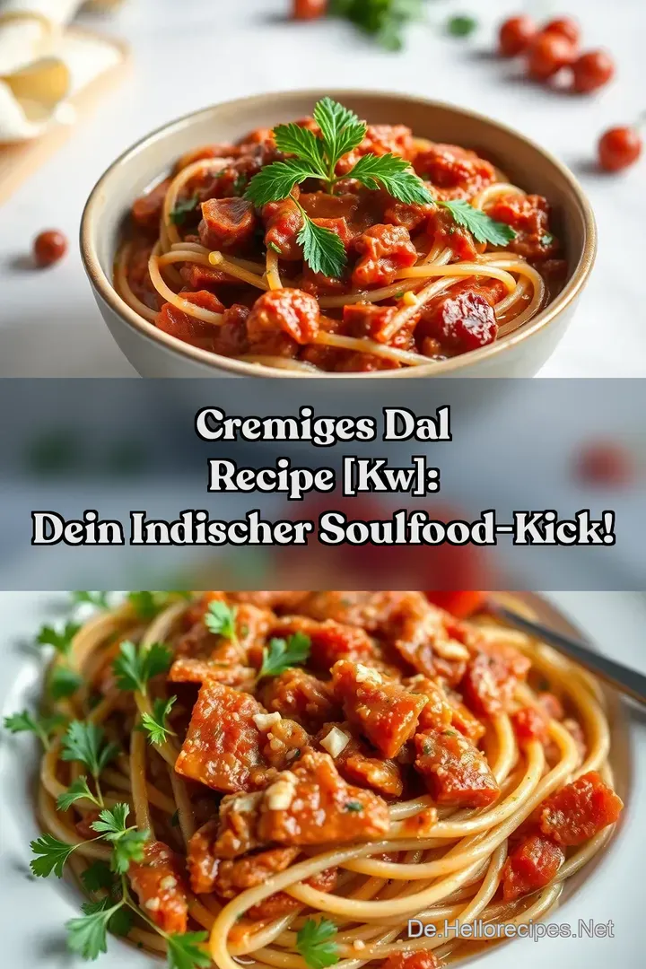 Cremiges Dal Recipe [kw]: Dein Indischer Soulfood-Kick!
