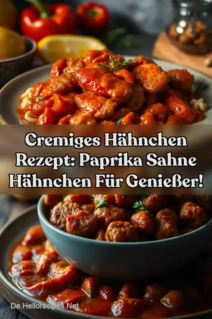 Cremiges Hähnchen Rezept: Paprika Sahne Hähnchen für Genießer!