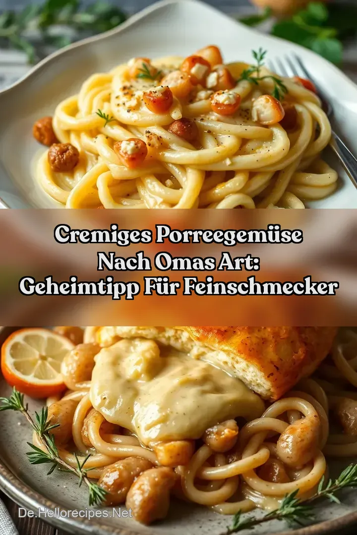 Cremiges Porreegemüse nach Omas Art: Geheimtipp für Feinschmecker