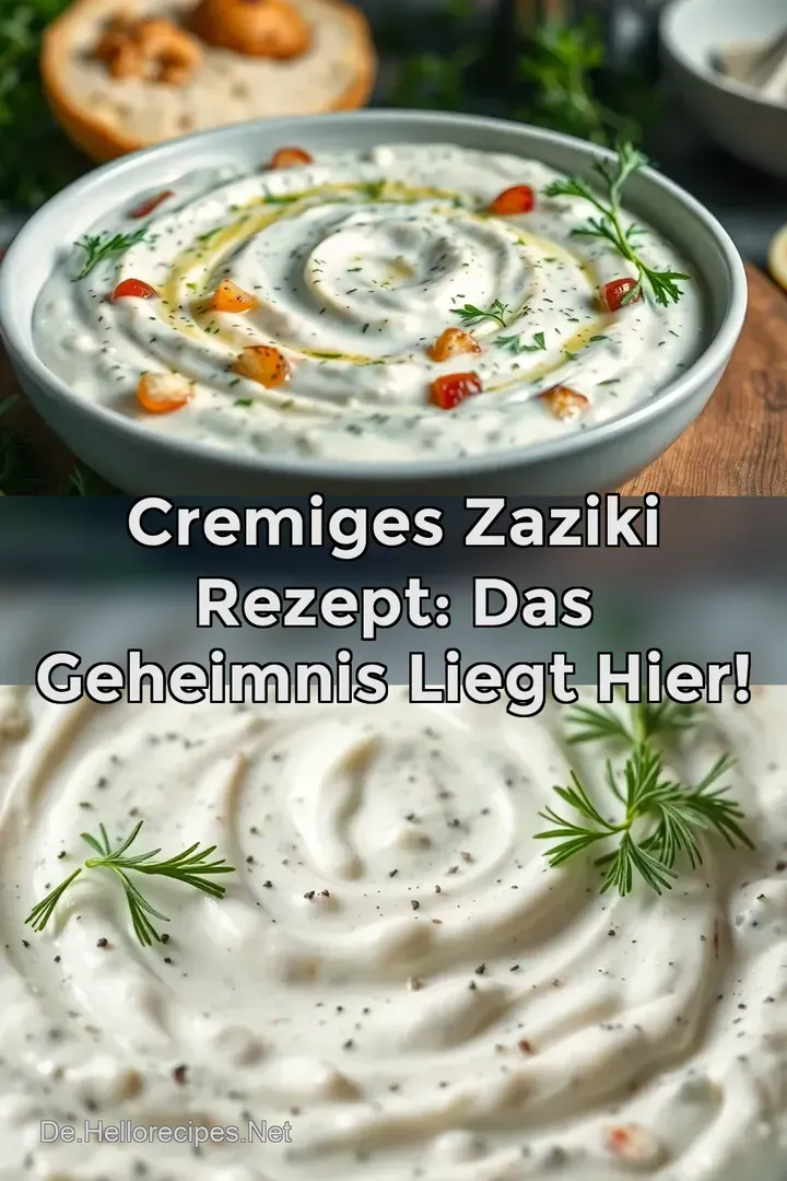 Cremiges Zaziki Rezept: Das Geheimnis liegt hier!
