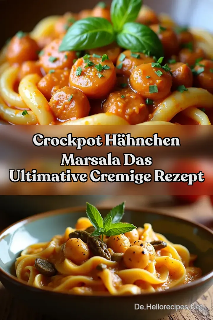 Crockpot H&auml;hnchen Marsala Das ULTIMATIVE Cremige Rezept