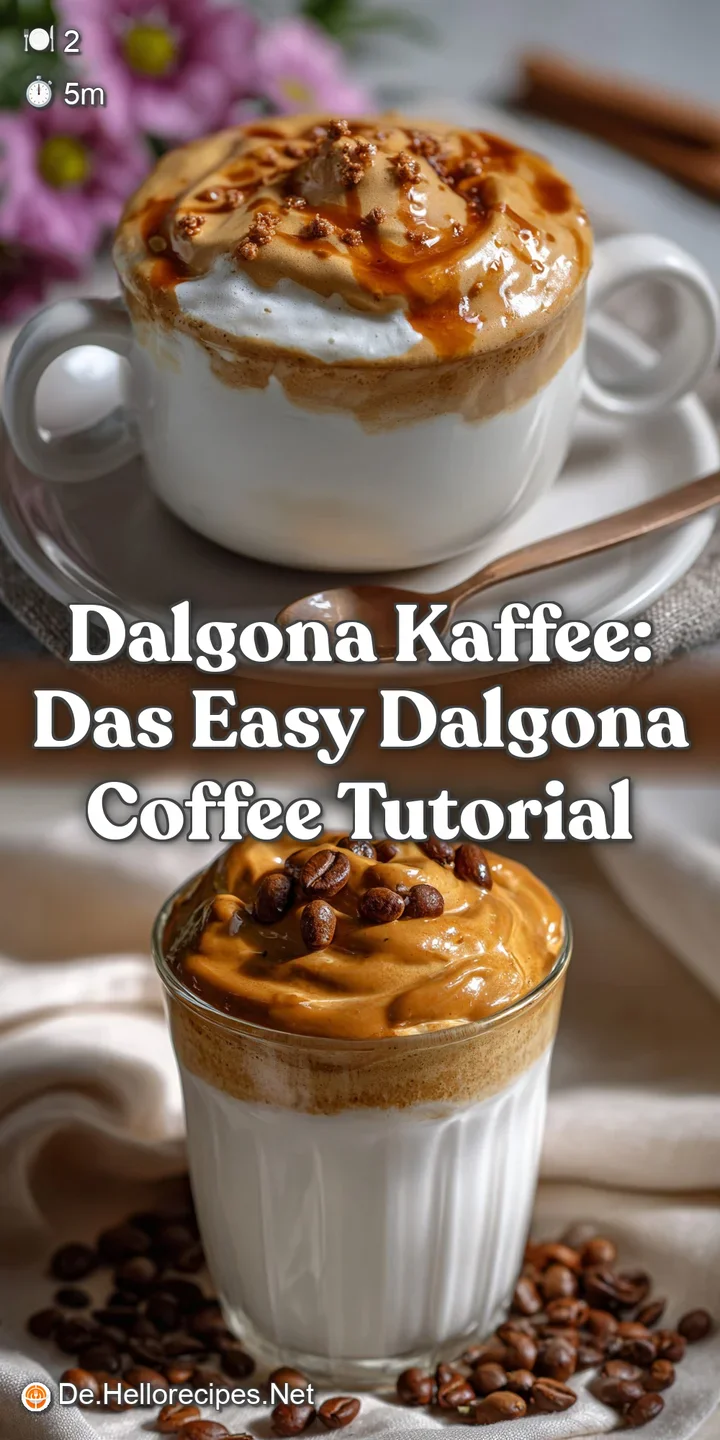 Dalgona Kaffee: Das Easy Dalgona Coffee Tutorial