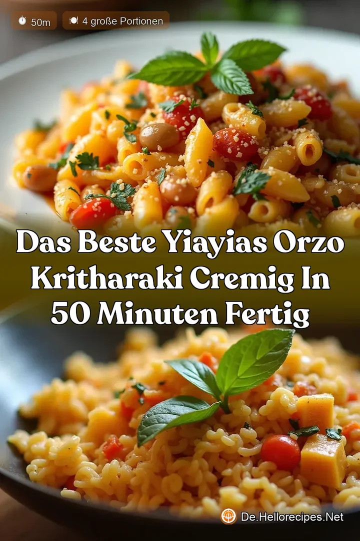 Das beste Yiayias Orzo Kritharaki Cremig in 50 Minuten fertig