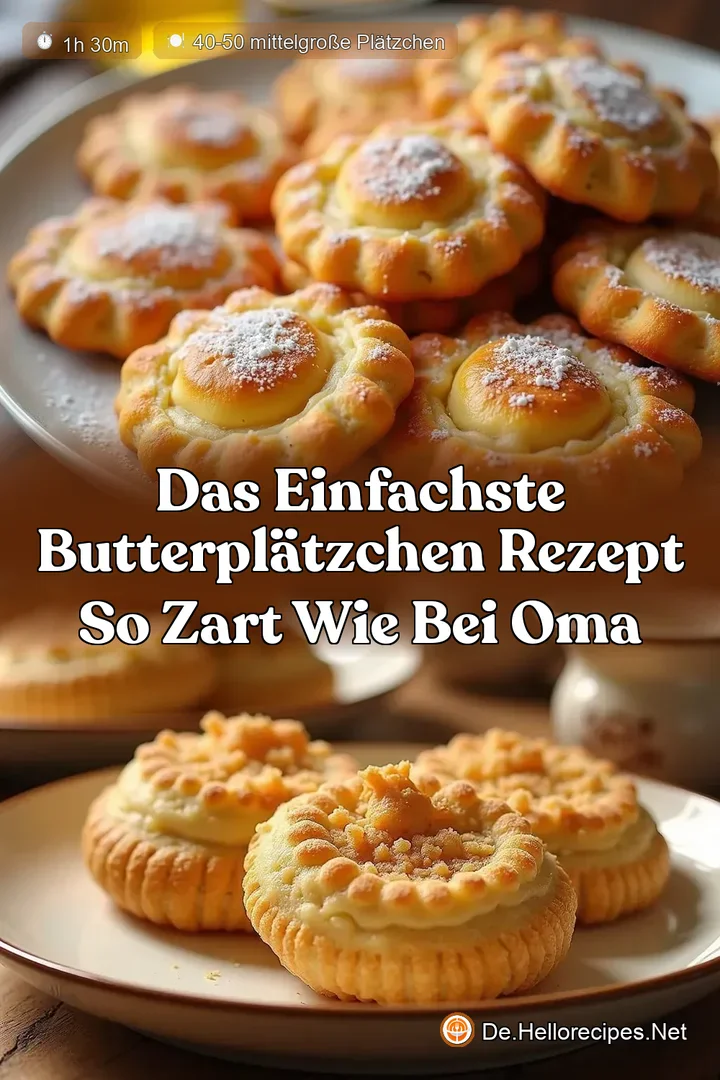 Das einfachste Butterplätzchen Rezept So zart wie bei Oma