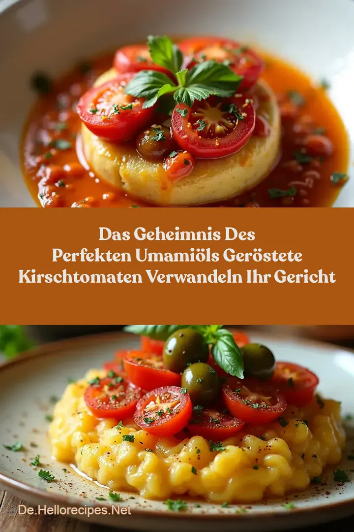 Das Geheimnis des perfekten UmamiÖls Geröstete Kirschtomaten verwandeln Ihr Gericht
