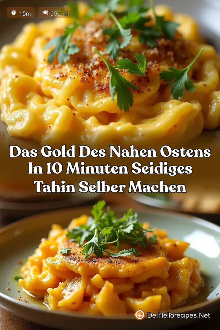 Das Gold des Nahen Ostens In 10 Minuten seidiges Tahin selber machen