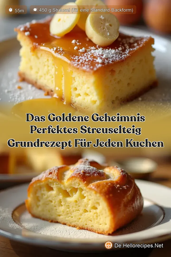 Das goldene Geheimnis Perfektes Streuselteig Grundrezept für jeden Kuchen