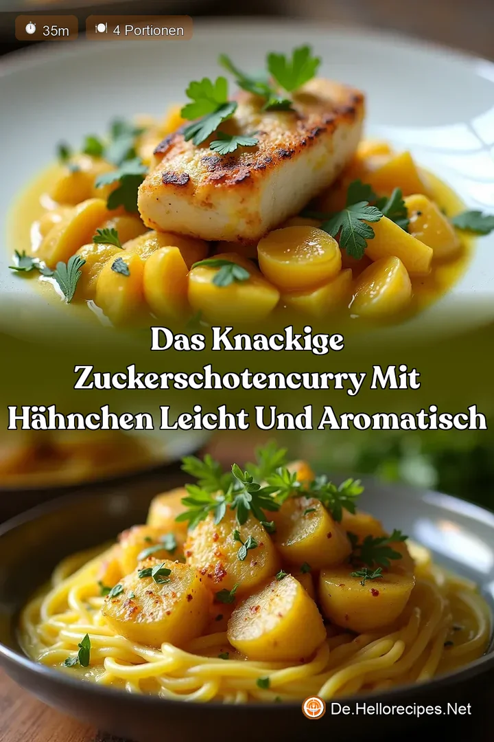 Das knackige ZuckerschotenCurry mit Hähnchen Leicht und aromatisch