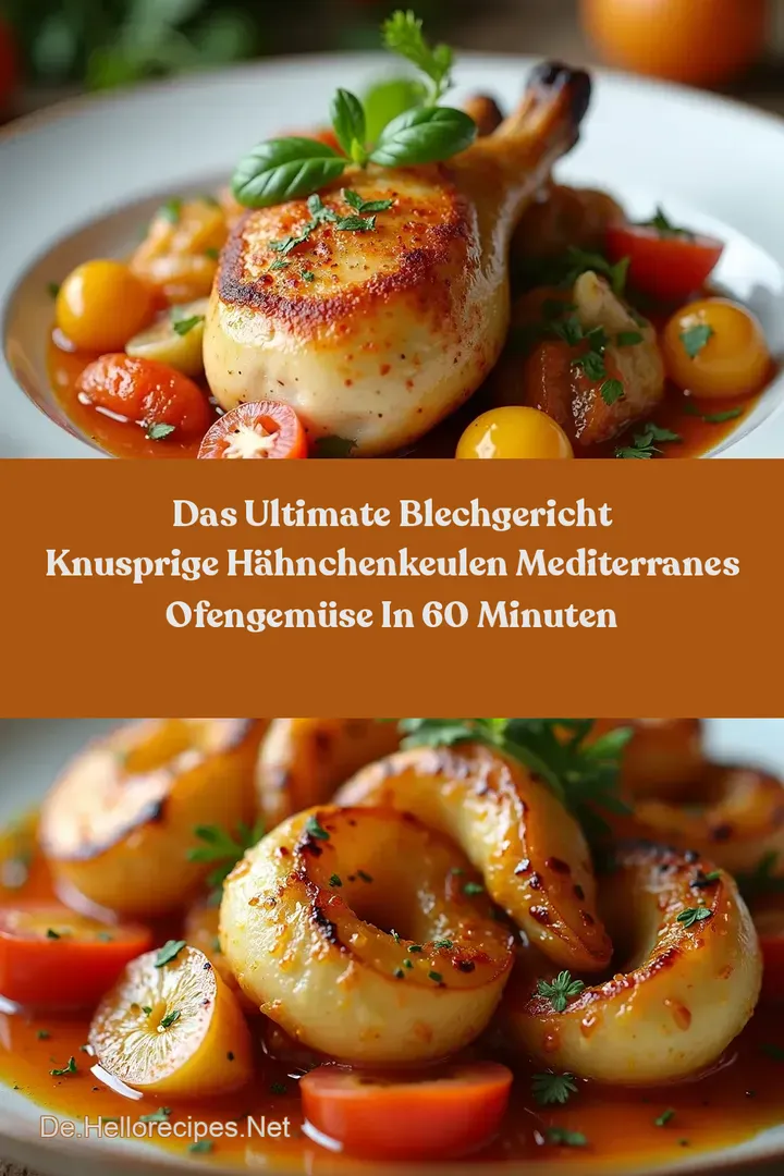 Das Ultimate Blechgericht Knusprige Hähnchenkeulen Mediterranes Ofengemüse in 60 Minuten