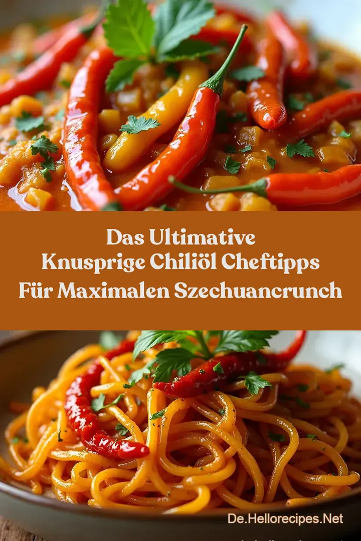 Das Ultimative Knusprige ChiliÖl ChefTipps für Maximalen SzechuanCrunch
