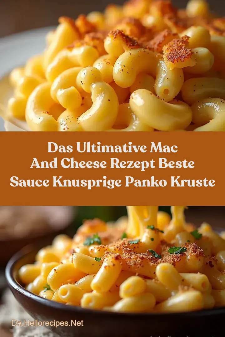 Das Ultimative Mac and Cheese Rezept Beste Sauce Knusprige Panko Kruste