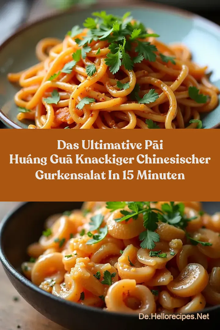 Das Ultimative Pāi Huáng Guā Knackiger Chinesischer Gurkensalat in 15 Minuten