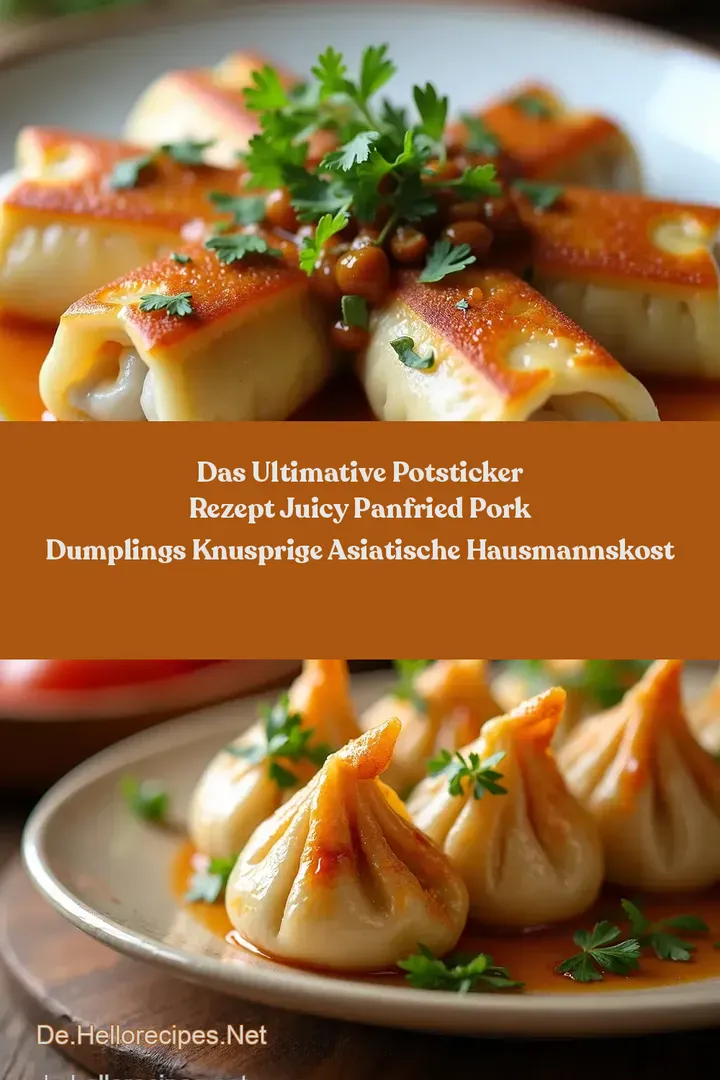 Das Ultimative Potsticker Rezept Juicy PanFried Pork Dumplings Knusprige Asiatische Hausmannskost