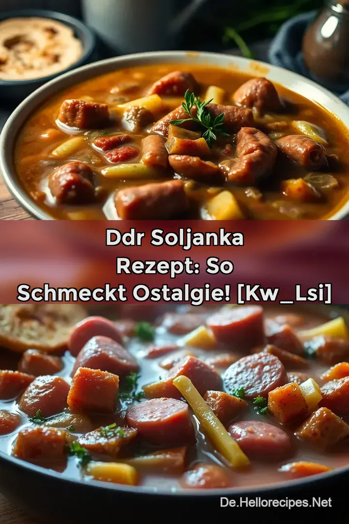 Soljanka nach Original DDR-RezeptDu hast: Omas beste…