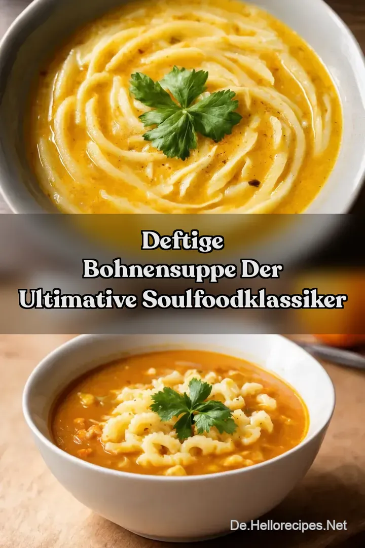 Deftige Bohnensuppe Der ultimative SoulfoodKlassiker