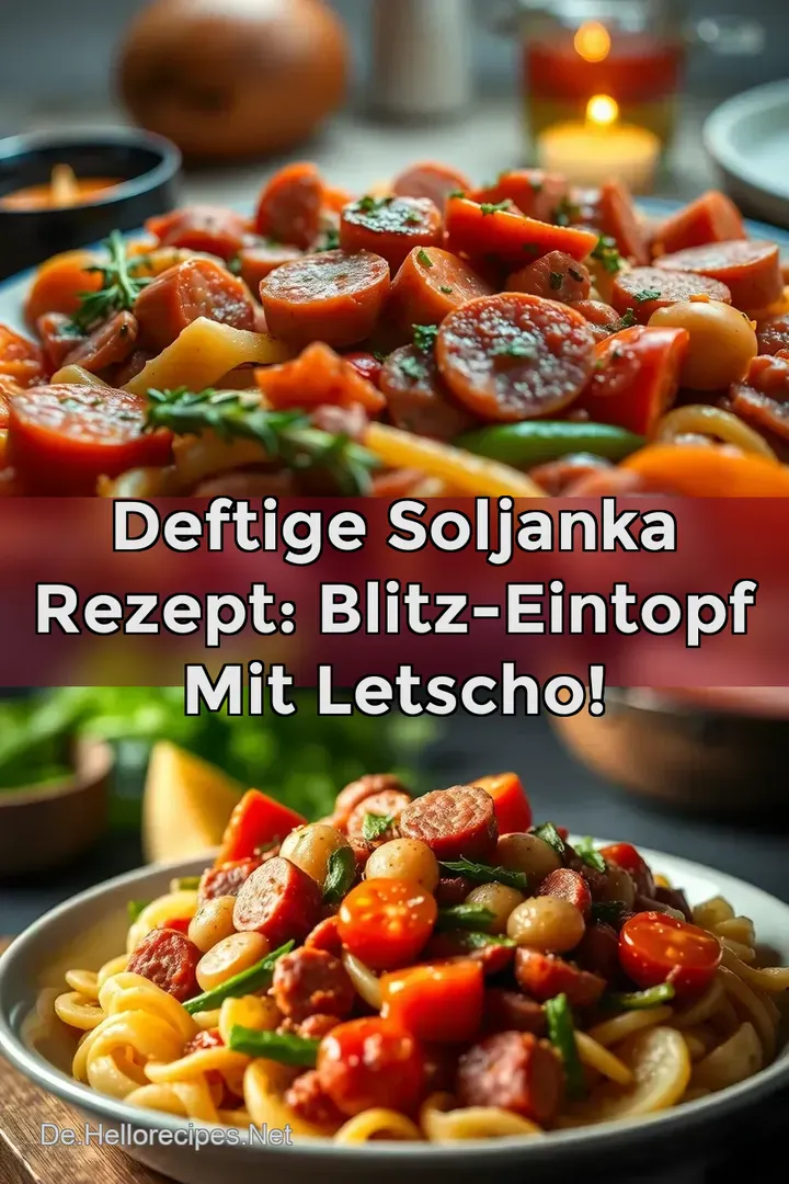 Deftige Soljanka Rezept: Blitz-Eintopf mit Letscho!