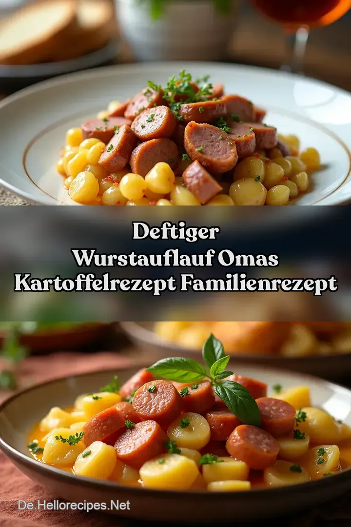Deftiger Wurstauflauf Omas Kartoffelrezept familienrezept