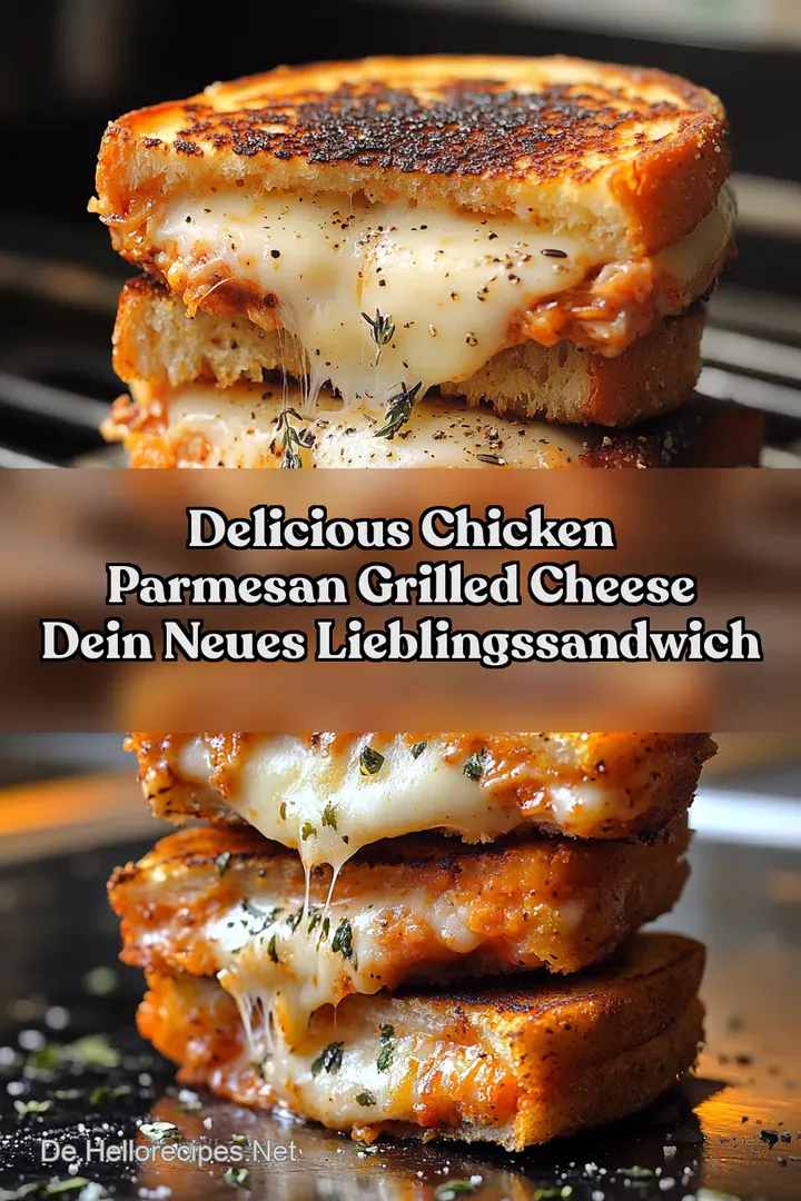 Delicious Chicken Parmesan Grilled Cheese Dein neues LieblingsSandwich