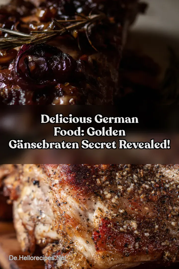 Delicious German Food: Golden Gänsebraten Secret Revealed!