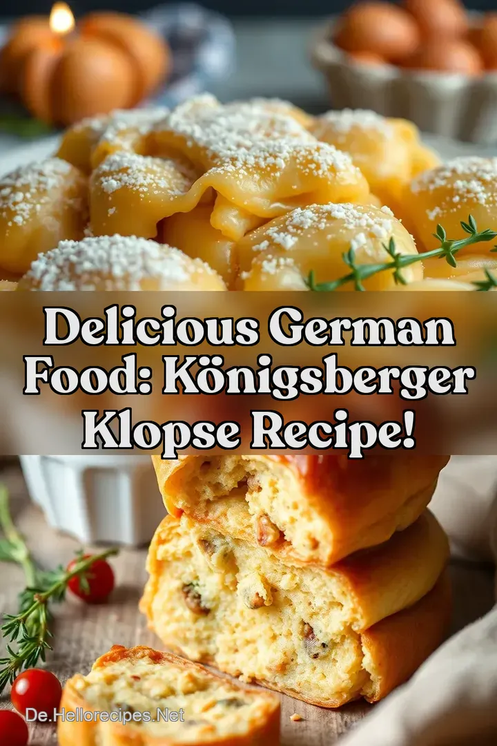 Delicious German Food: Königsberger Klopse Recipe!