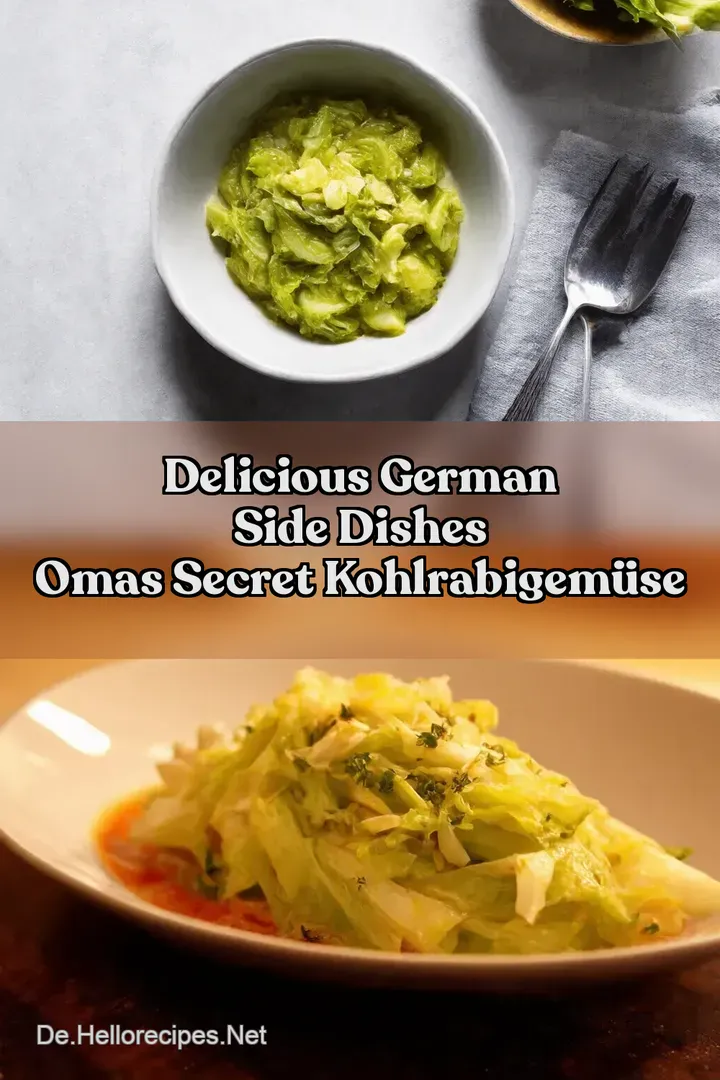 Delicious German Side Dishes Omas Secret Kohlrabigem&uuml;se