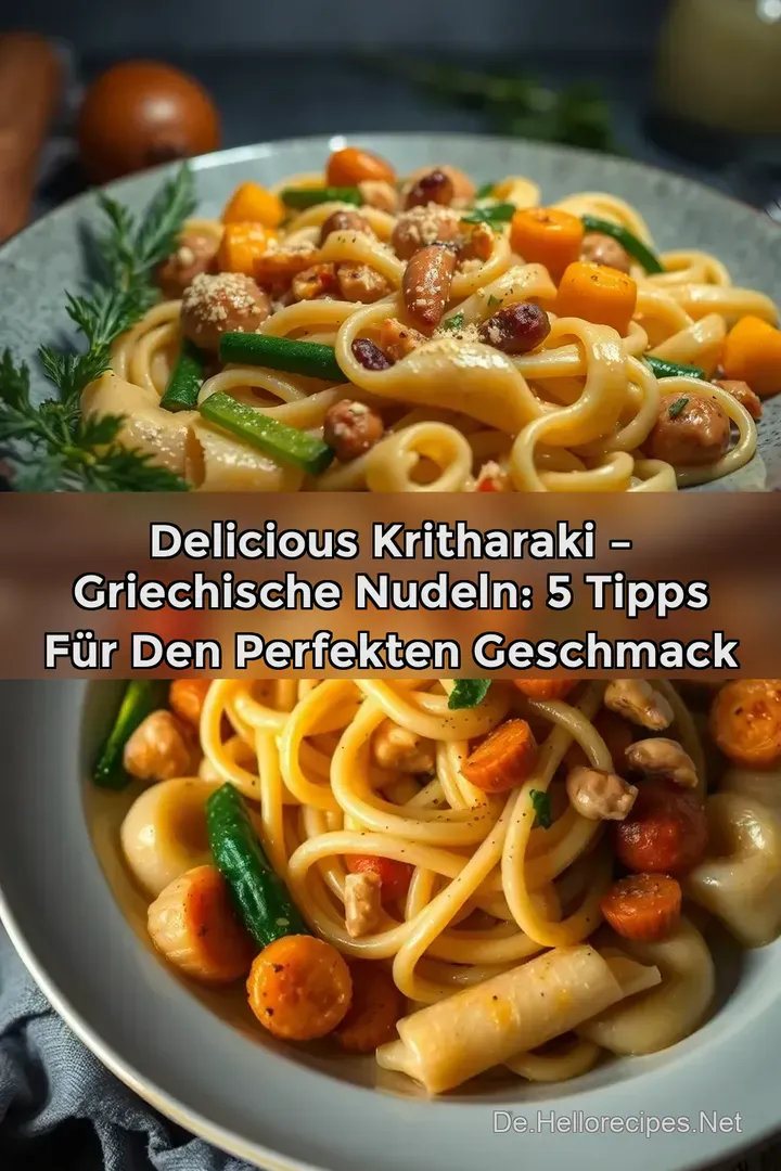 Delicious Kritharaki – Griechische Nudeln: 5 Tipps für den perfekten Geschmack