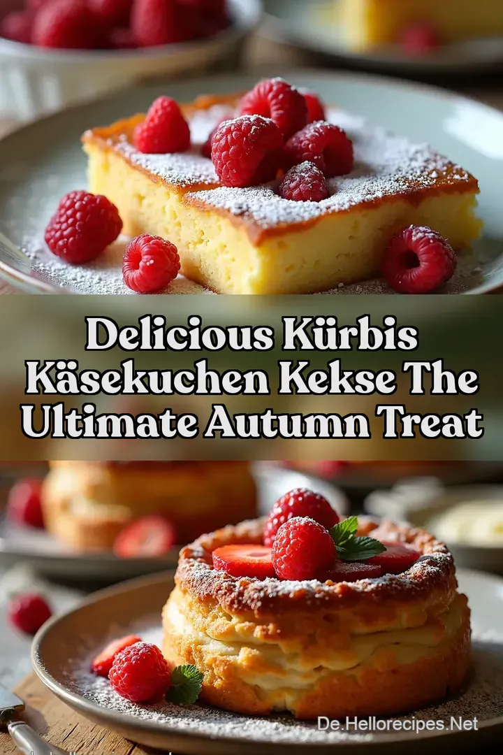 Delicious K&uuml;rbis K&auml;sekuchen Kekse The Ultimate Autumn Treat
