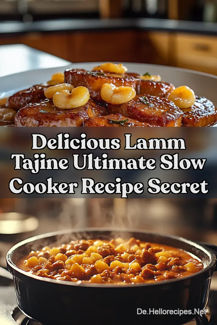 Delicious Lamm Tajine Ultimate Slow Cooker Recipe Secret