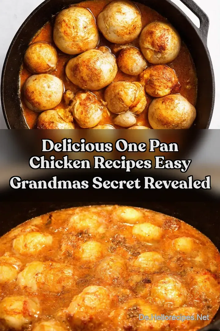 Delicious One Pan Chicken Recipes Easy Grandmas Secret Revealed