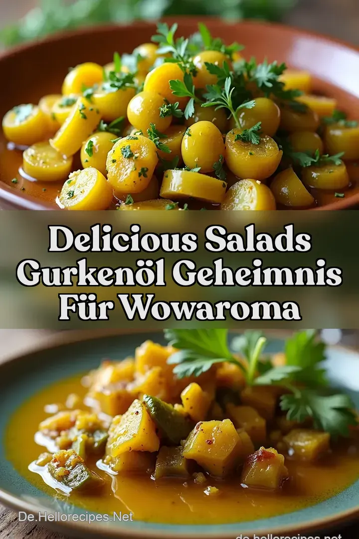 Delicious Salads Gurken&ouml;l Geheimnis f&uuml;r WowAroma