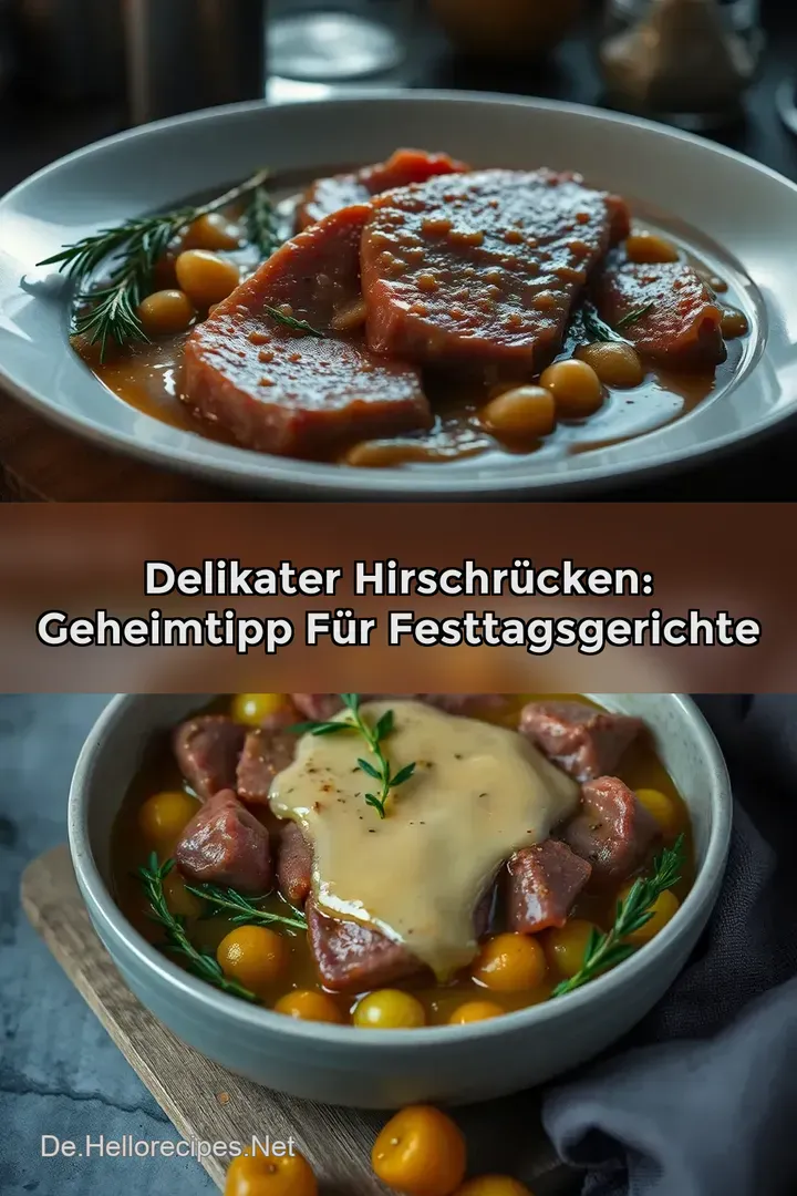 Delikater Hirschrücken: Geheimtipp für Festtagsgerichte