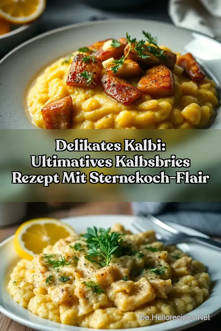 Delikates Kalbi: Ultimatives Kalbsbries Rezept mit Sternekoch-Flair