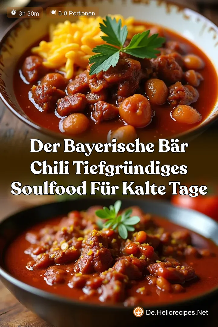 Der Bayerische Bär Chili Tiefgründiges Soulfood für kalte Tage