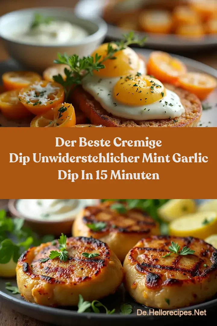 Der Beste Cremige Dip Unwiderstehlicher Mint Garlic Dip in 15 Minuten