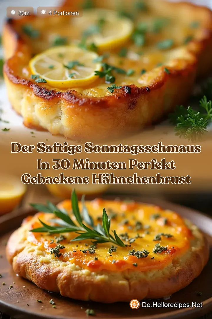 Der Saftige Sonntagsschmaus In 30 Minuten perfekt gebackene Hähnchenbrust